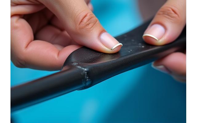 Inspecting a paddle blade for cracks or wear